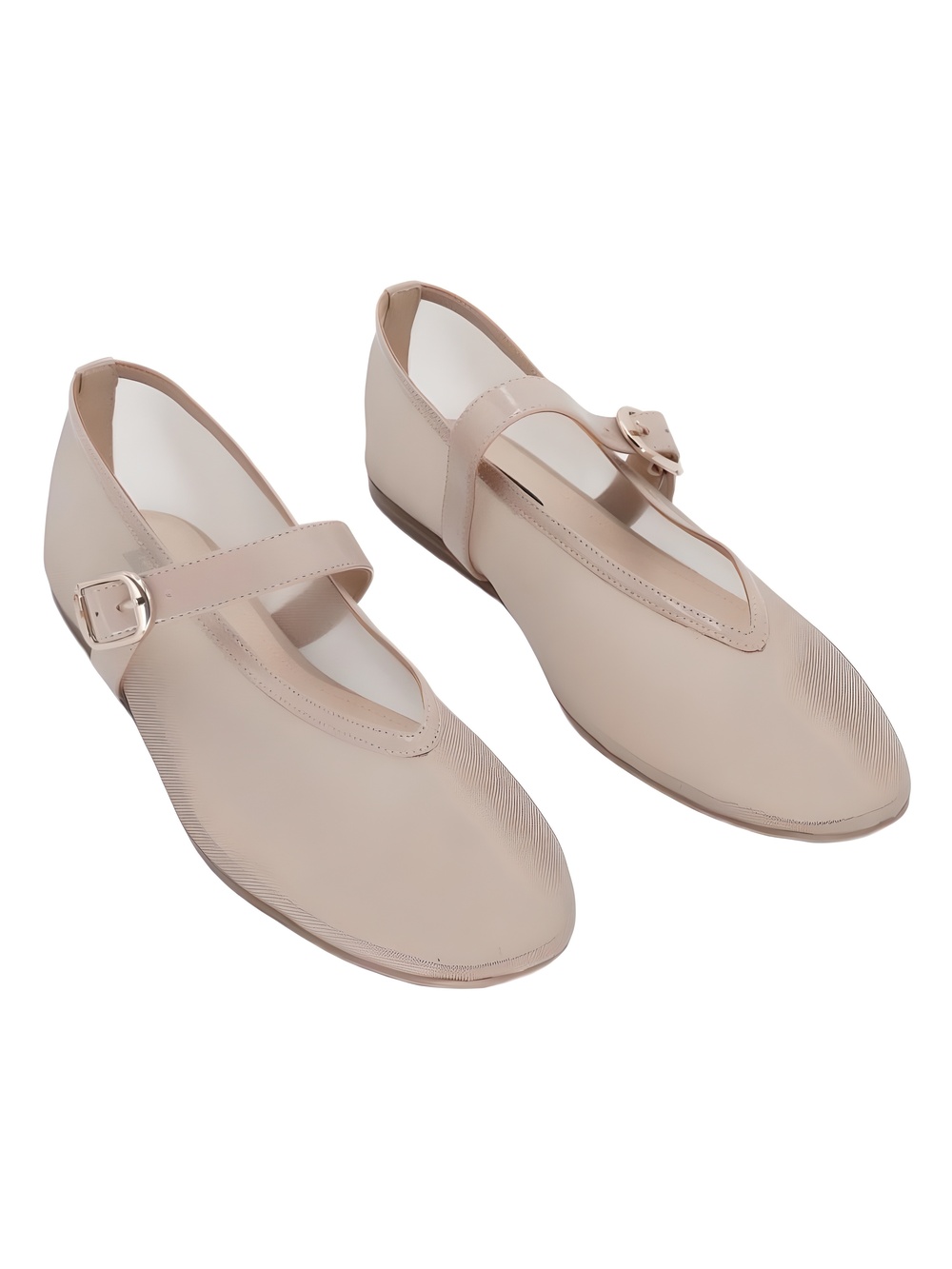 Nine West Vanceen2 Light Natural Mesh Mary Jane Flats Size 9M